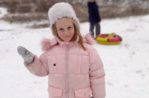 Первый снег и горки